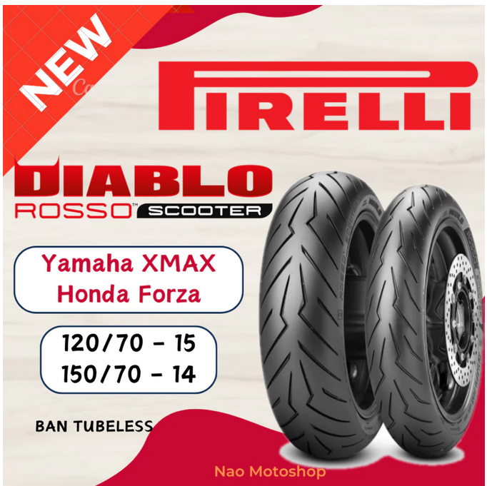 [PAKET SEPASANG] [FREE WRAPPING] BAN TUBELESS PIRELLI DIABLO ROS
